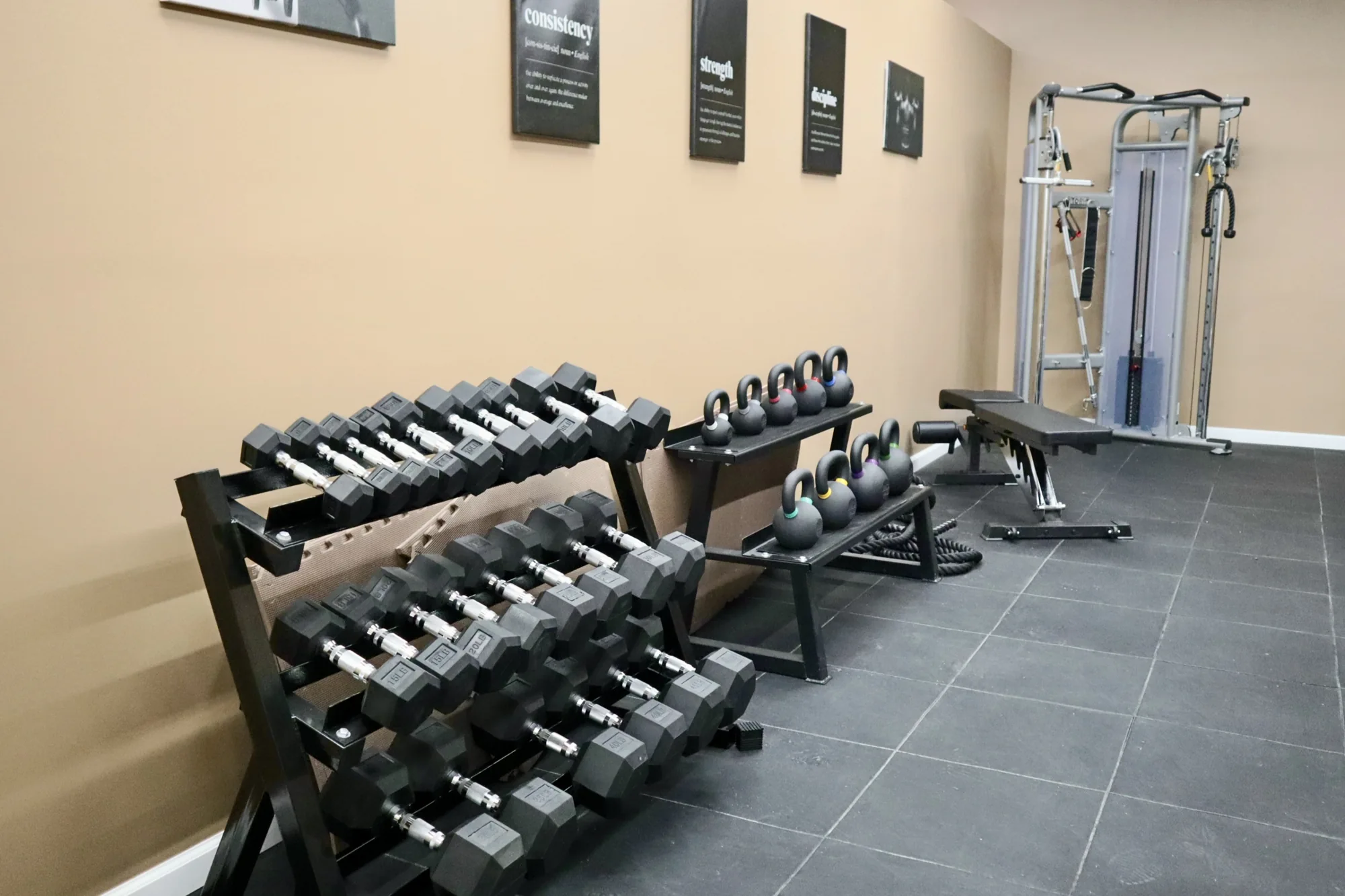 Strength training equipment at House of Contour