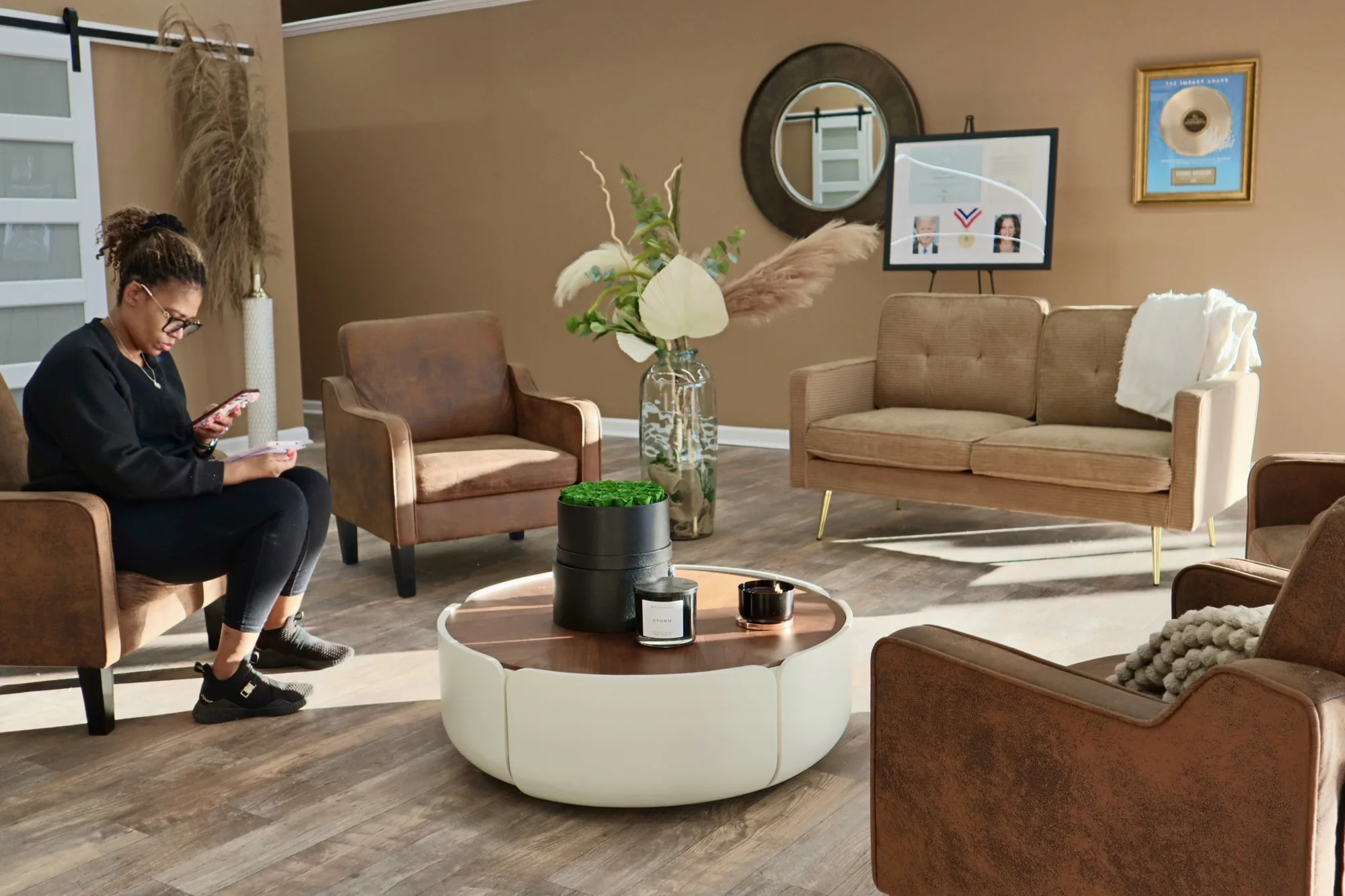 Seating area at House of Contour