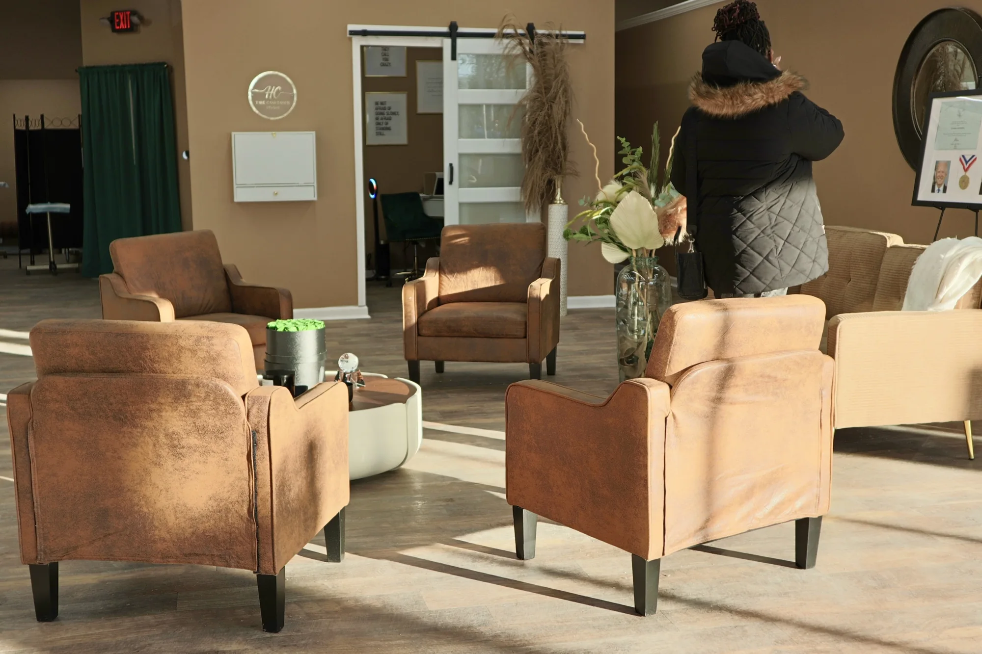 Warm and welcoming lounge at House of Contour