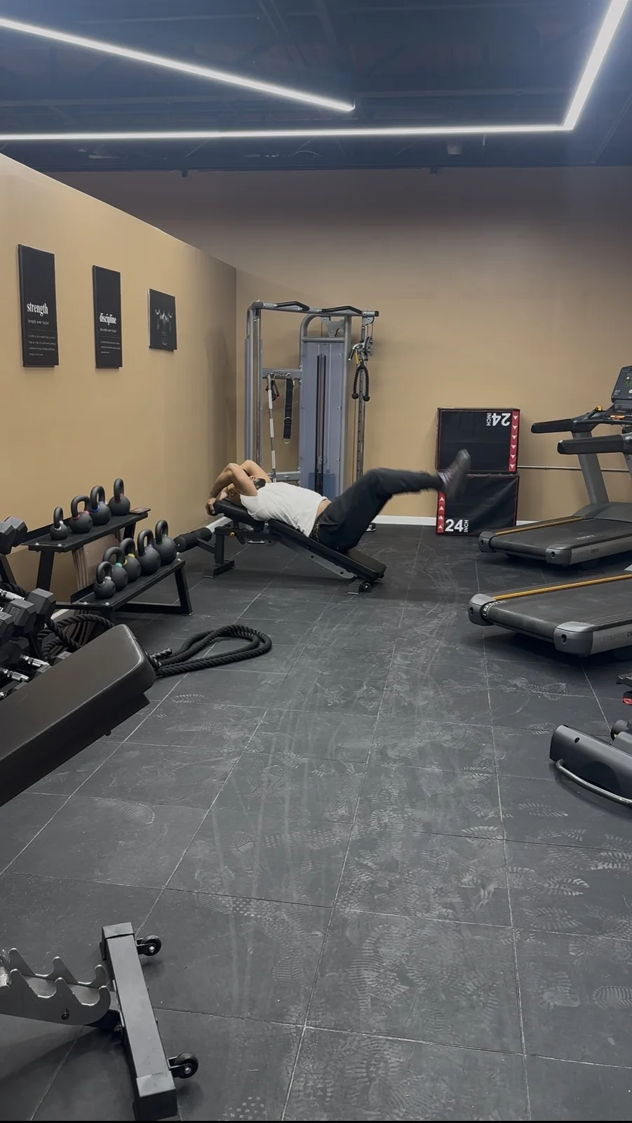 Strength training area at Contour Fitness Studio