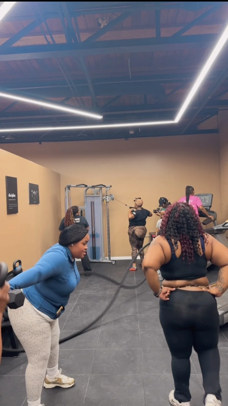 Clients exercising at Contour Fitness Studio